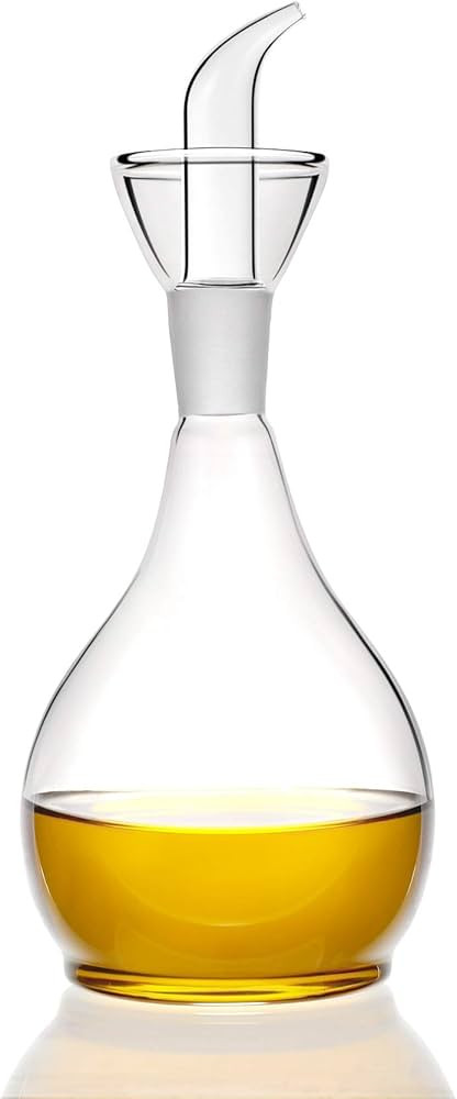 HAIZEEN 13ounce/ 380 ml Clear Glass Olive Oil Dispenser Bottle - Oil & Vinegar Cruet with Pourers... | Amazon (US)