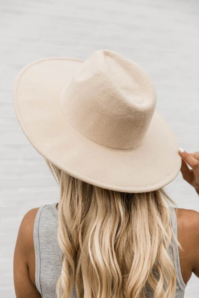 For Next Time Ivory Wide Brim Fedora Hat | The Pink Lily Boutique