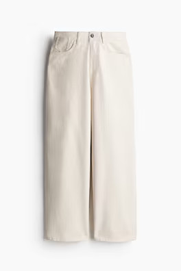Wide-leg Twill Pants | H&M (US + CA)