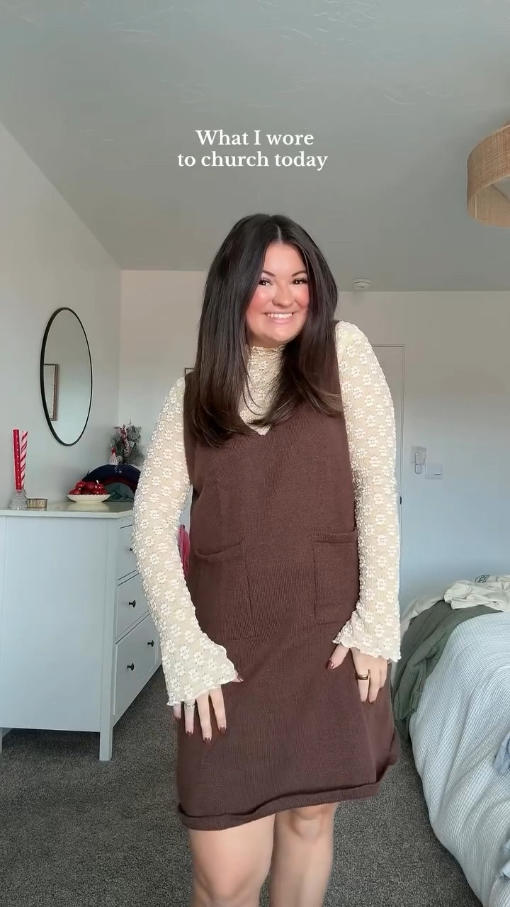 Happy Sunday ✨🤎 Comment “outfit” for the details sent to your DMs 🥰 

Lace Top is from @cocomccallshop 💕

#ootd #sundayoutfit #churchoutfit #modestfashion #modeststyle #weekendstyle #outfitinspo #dailyoutfitinspiration #amazonfashionfinds #amazonoutfitinspo #neutralstyleinspo #creamoutfit 

brown and cream outfit, neutral outfit inspo, church outfit ideas, Sunday outfit inspo, modest outfit ideas, neutral fall outfit, Amazon outfit ideas, Amazon fashion for women, modest fashion inspo, affordable outfit ideas, cute Sunday outfits, brown outfit aesthetic, cream outfit aesthetic, neutral style outfit, church outfit for women

#LTKMidsize #LTKootd #LTKFindsUnder50