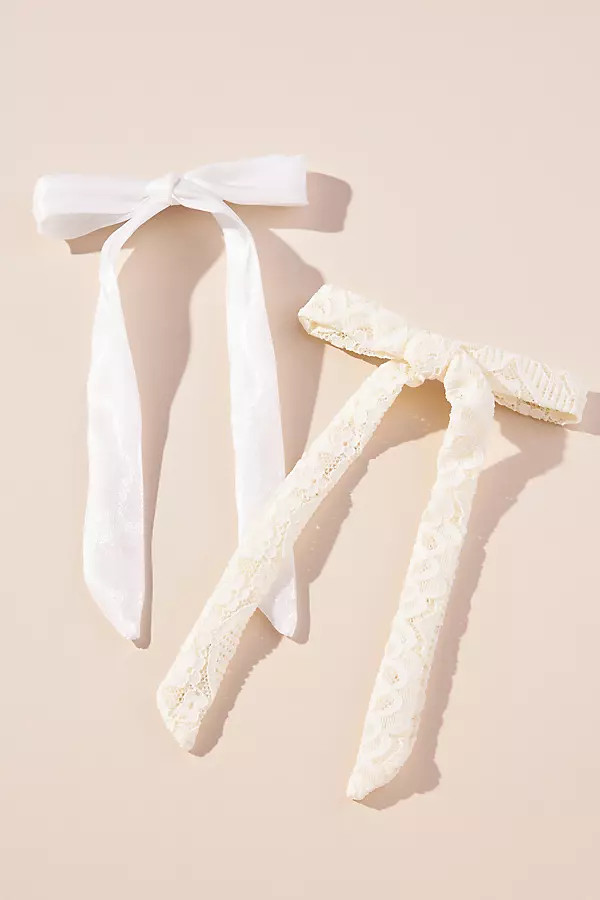 Lace Hair Bows, Set of 2 | Anthropologie (US)