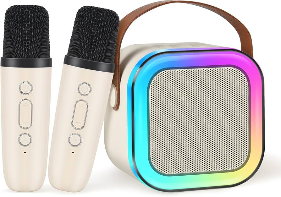 Zimuty Karaoke Maschine mit 2 Mikrofon, Karaoke Anlage mit 2 Drahtlosen Mikrofonen für Kinder Er... | Amazon (DE)