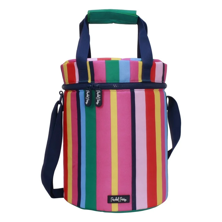 Packed Party Line it Up, Stripe Bottle Soft Cooler Bag - Walmart.com | Walmart (US)