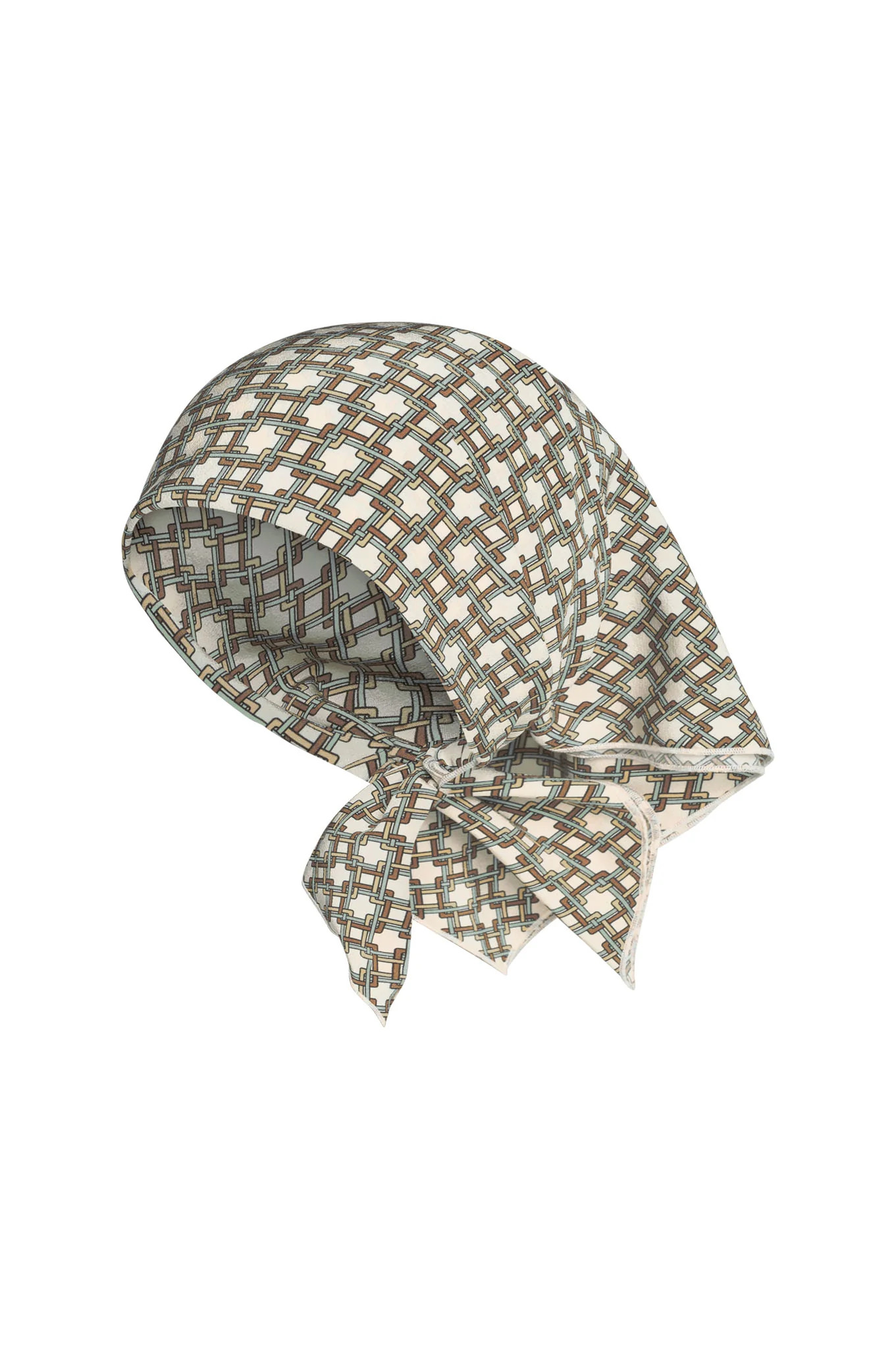 Monday Head Scarf - Tile Geo Silk | Monday Swimwear