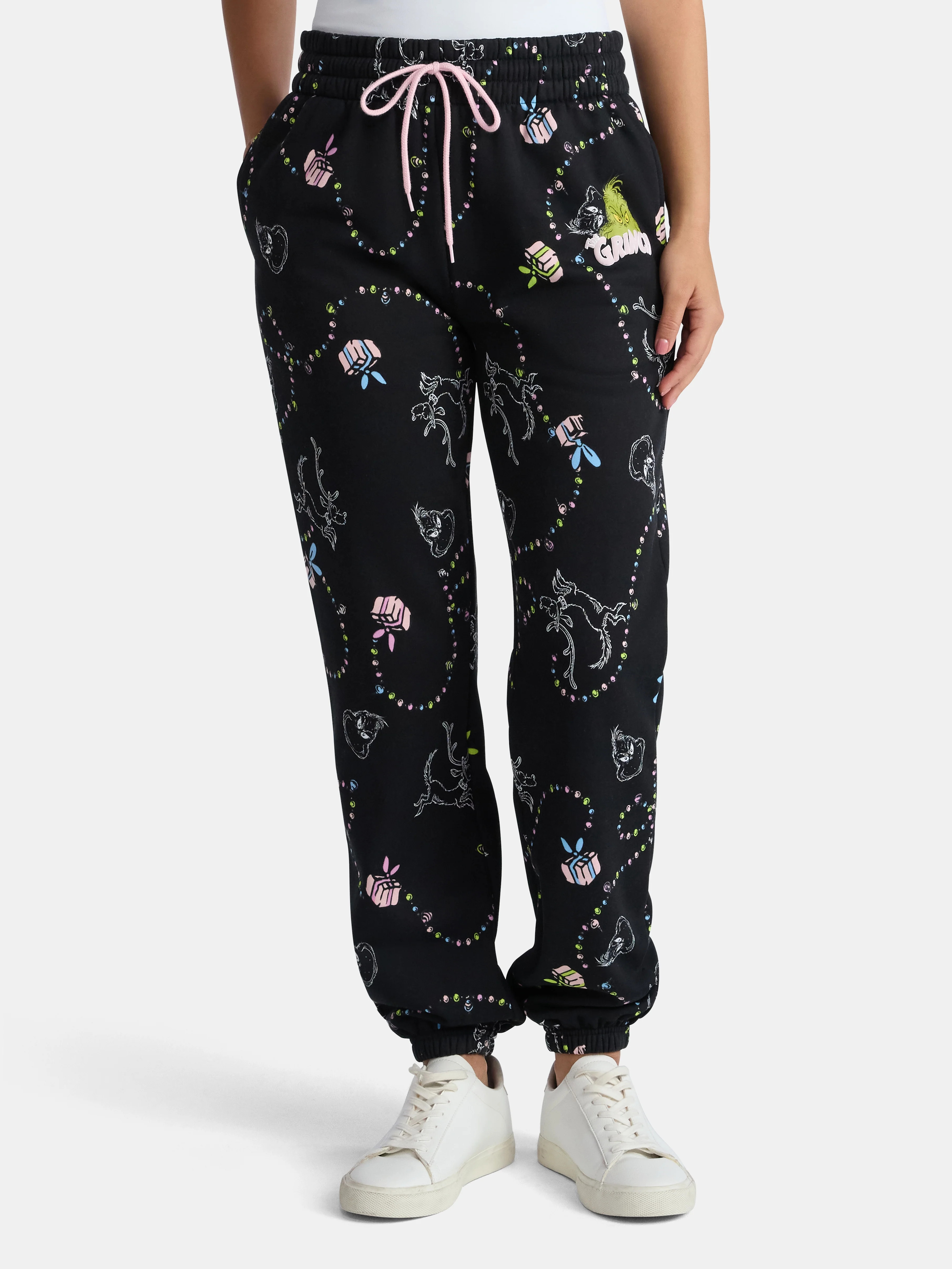 Dr. Seuss The Grinch Lights Women's Graphic Joggers, Sizes XXS-XXL | Walmart (US)