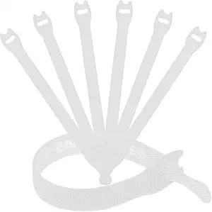 ENVISIONED Reusable Cable Ties 1/2" x 8" for Cable Management and Organizing Cords - 30 Pack Bund... | Amazon (US)