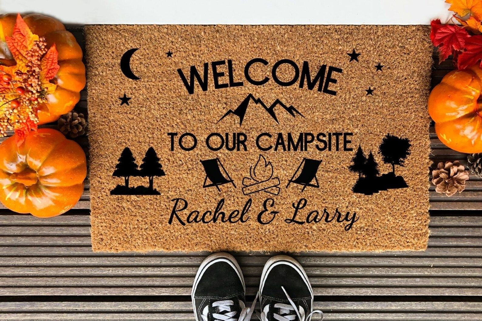 Welcome to our campsite Doormat-RV Doormat-Personalized Doormat-Camping Gift-Custom Doormat-Pop u... | Etsy (US)