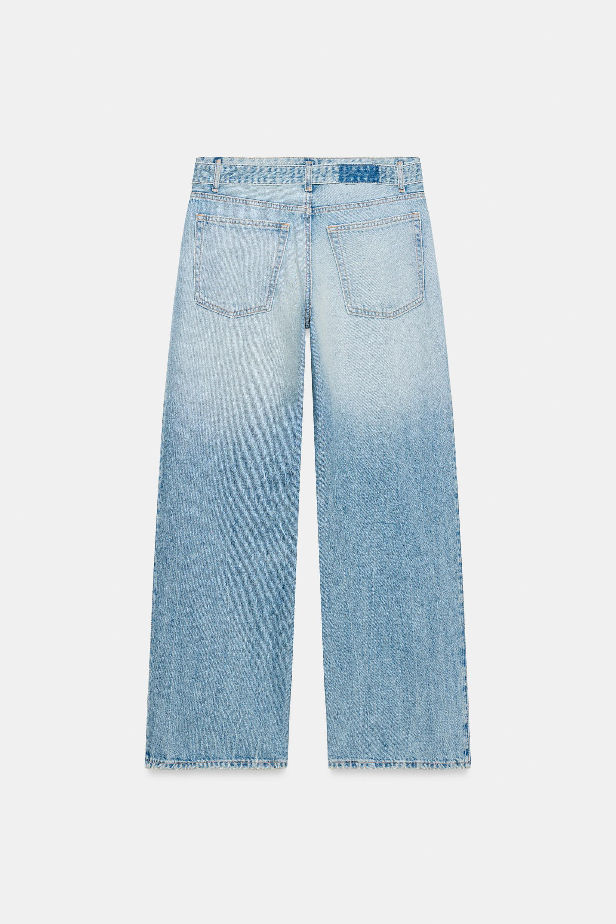 TRF BELTED MID-WAIST JEANS | Zara IT