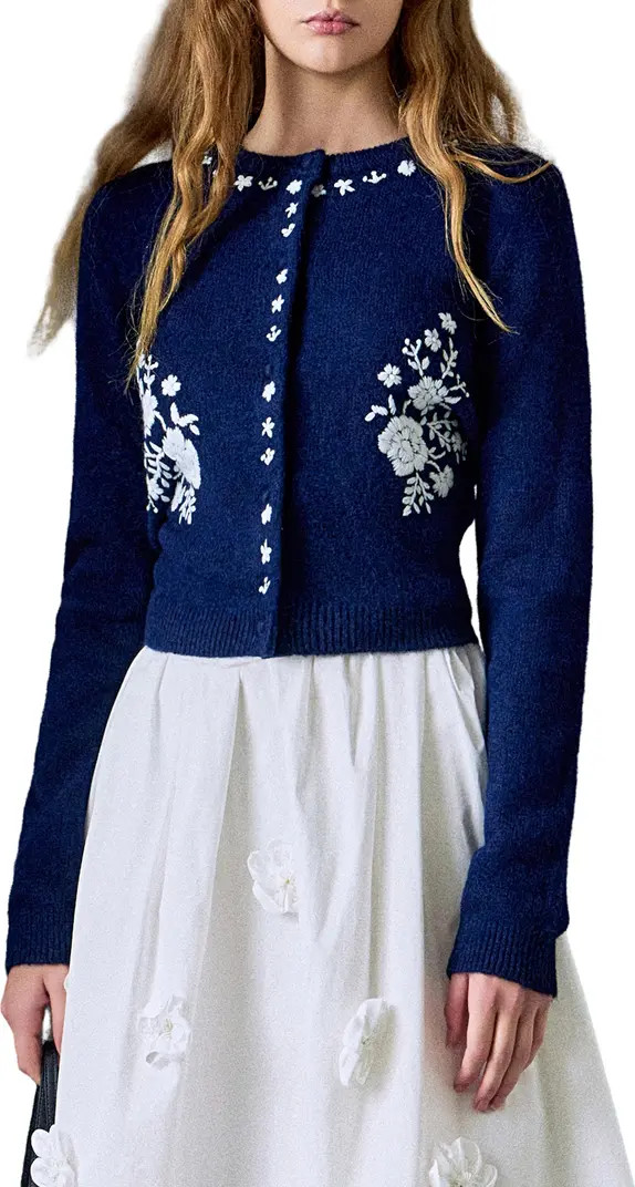 Floral Embroidered Cardigan | Nordstrom