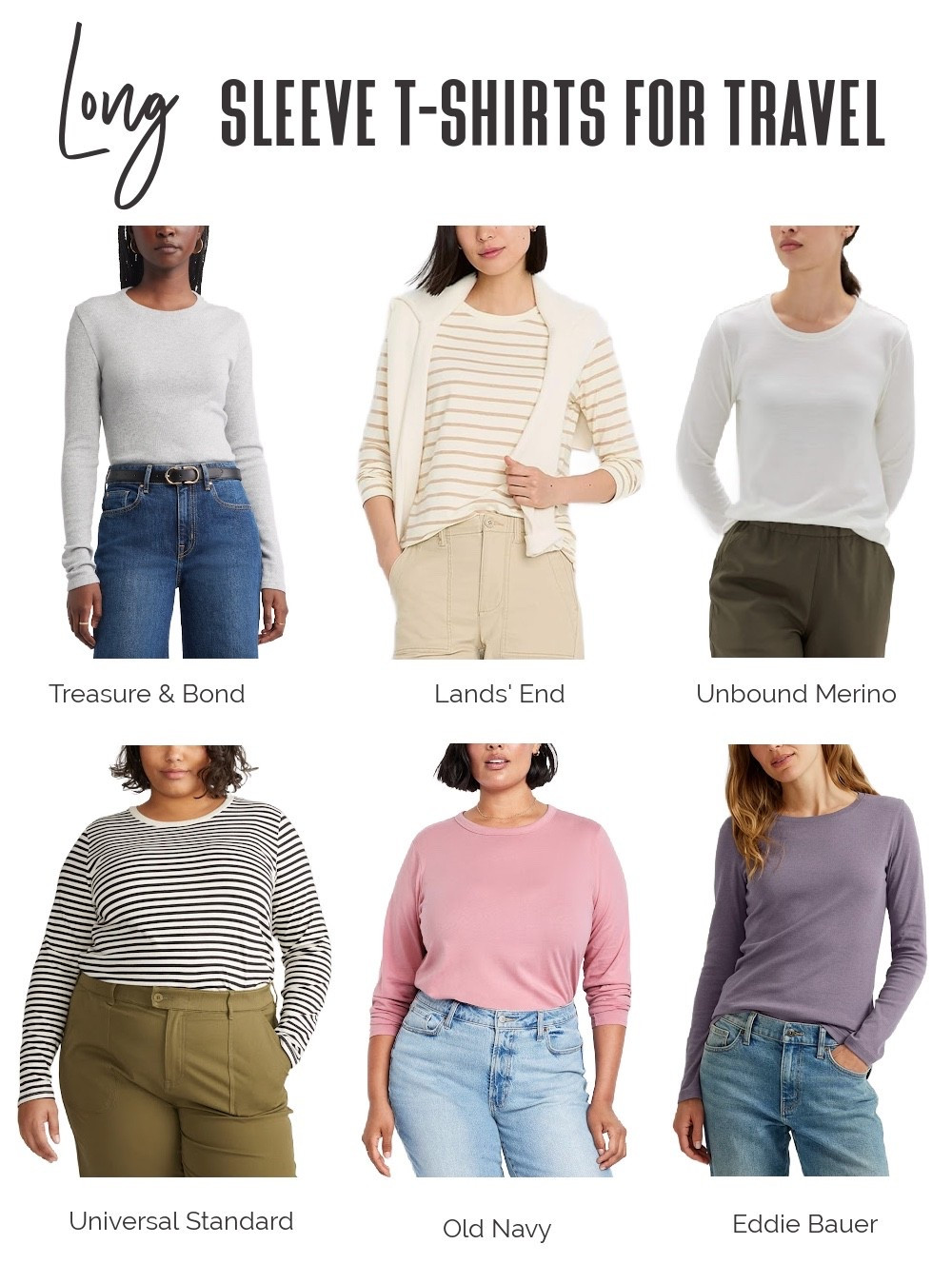 A long-sleeve tee is a travel must-have! It layers effortlessly, packs light, and transitions perfectly from the plane to dinner. Here are the best long sleeve t-shirts for city escapes, business trips, long-haul flights, and relaxed hotel mornings!

#TravelStyle #TravelOutfit #TravelFashion #FallOutfit #BasicT-Shirt #T-Shirts #CapsuleWardrobe

#LTKTravel #LTKStyleTip #LTKSeasonal