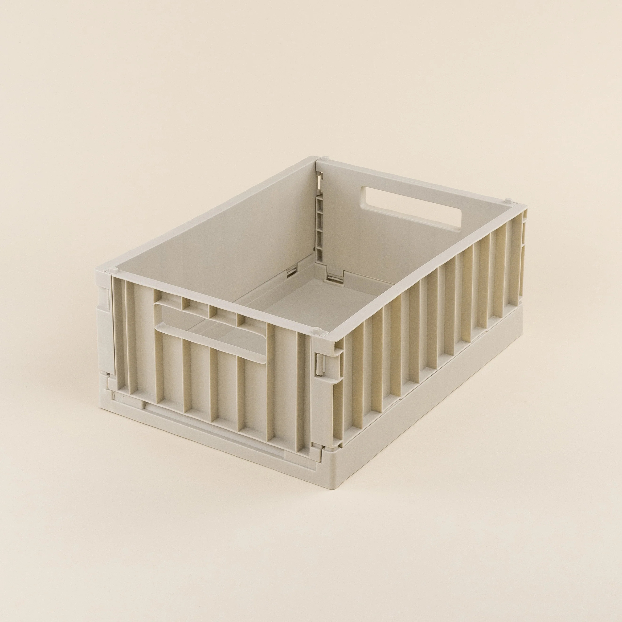 The Breakfast Pantry Medium Folding Crate - Oatmilk | The Breakfast Pantry
