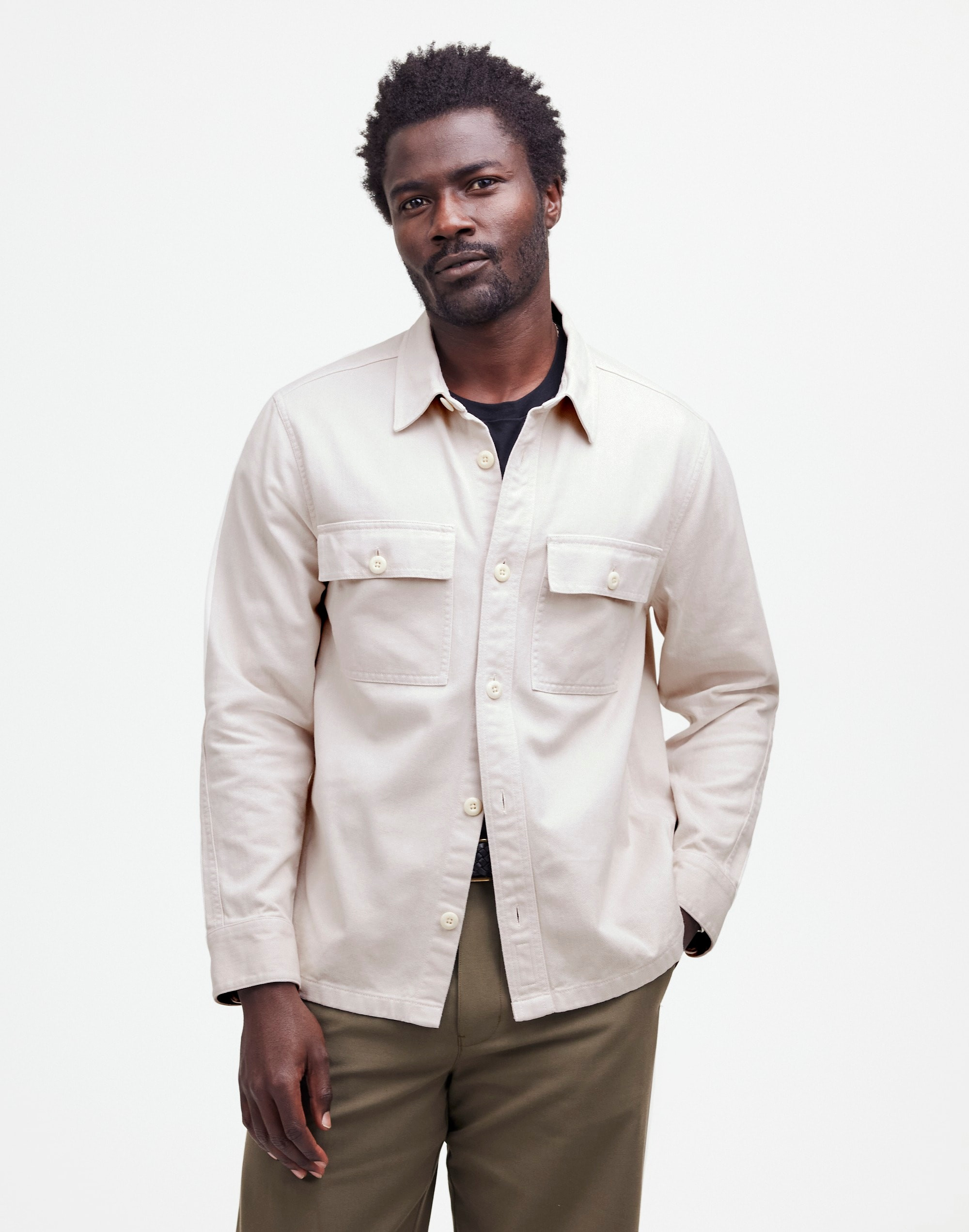 Straight-Hem Work Shirt in Garment Dye | Madewell | Madewell