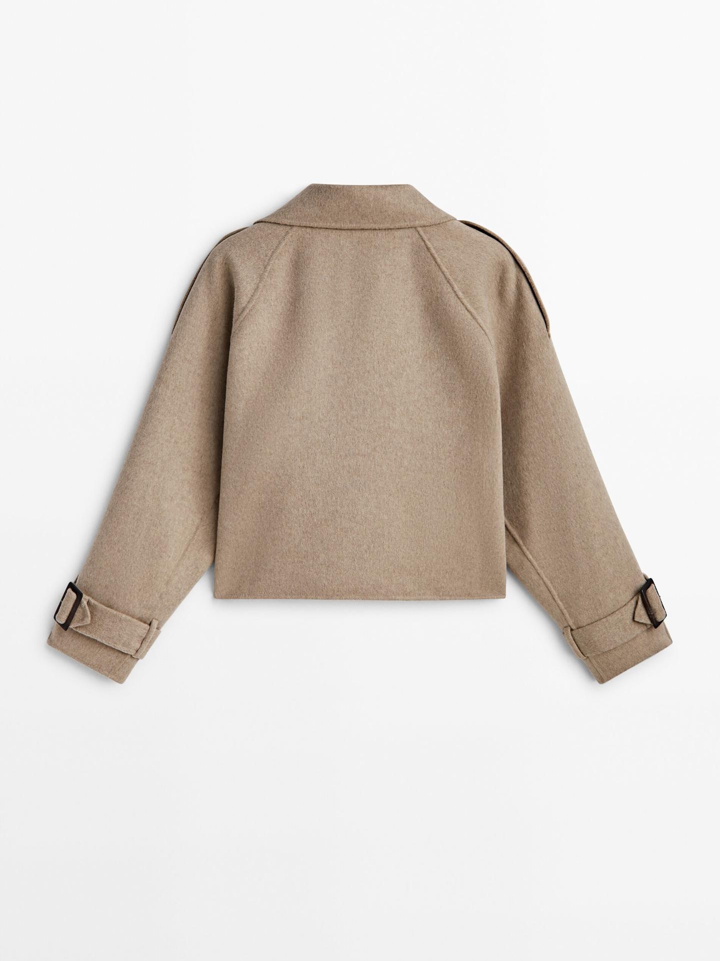 Kurzer Trenchcoat aus Wolle | Massimo Dutti DE