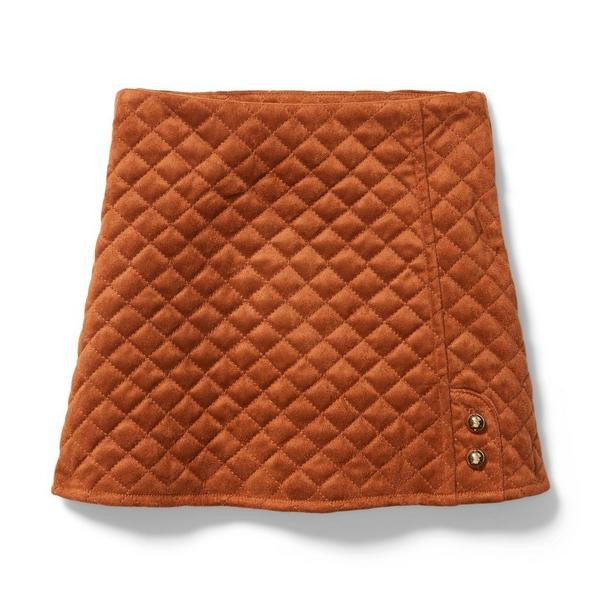 Quilted Faux Suede Skirt | Janie and Jack