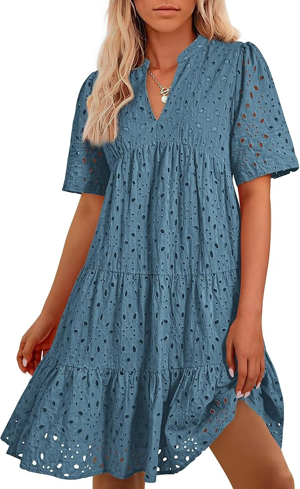 BTFBM Eyelet Boho Summer Dresses for Women 2026 | Amazon (US)