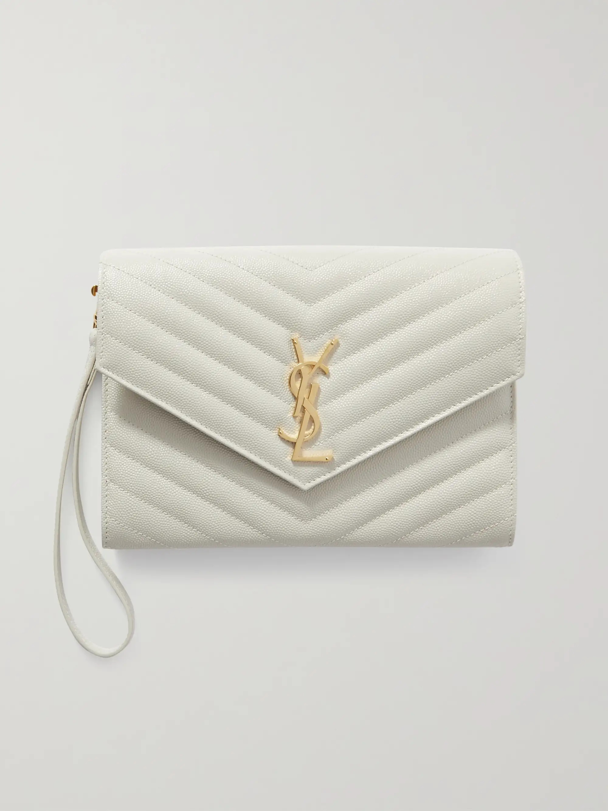 Monogramme quilted textured-leather pouch | NET-A-PORTER APAC