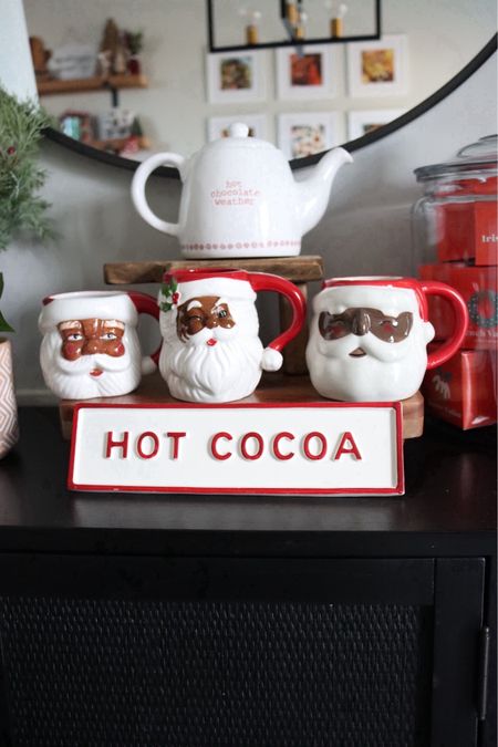 Couldn’t wait to display my black Santa mugs on our sideboard in the kitchen for Christmas 😄❤️🎅🏾🤶🏽

#LTKHoliday #LTKhome #LTKstyletip