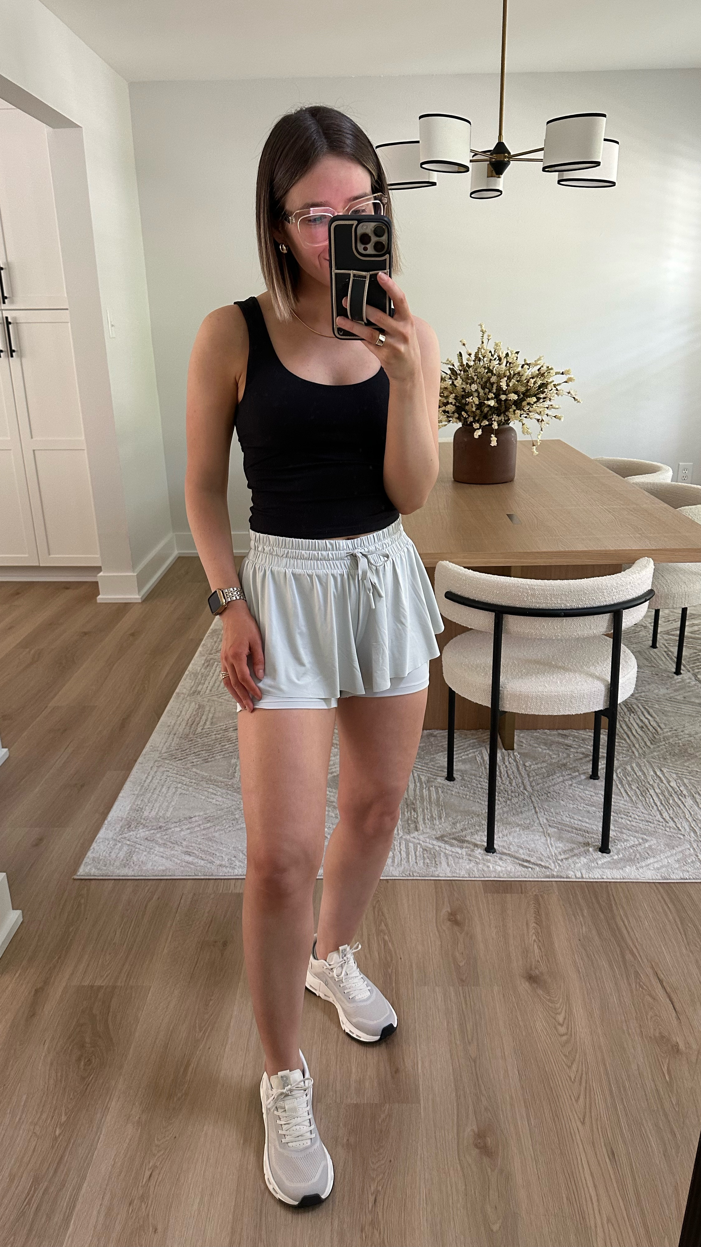 Harmony and Balance flowy active shorts, Fabletics built in bra sports bra twist back tank 

On Cloud Form 2 TT in ivory/cream 

Workout shorts, workout top, workout tank, pastel top, activewear, athletic shorts, On Cloud sneakers, On Cloud, sneakers, travel outfit, lounge outfit, gold jewelry, stack ring, gold band, sports bra, flutter shorts, butterfly shorts 

#LTKSummerEdit #LTKShoeCrush #LTKActive