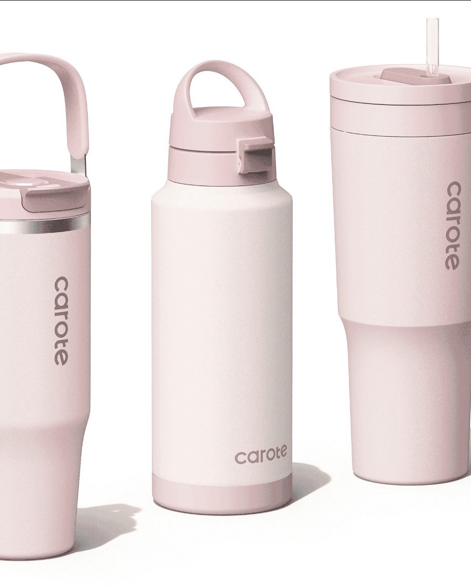 Carote Juego de 3 Vasos Aislados de Acero Inoxidable, 40 fl Oz1 y 32 fl Oz2, Tazas de Viaje a Prueba de Fugas, Baya Menta 

#LTKSaleAlert #LTKGiftGuide #LTKHoliday