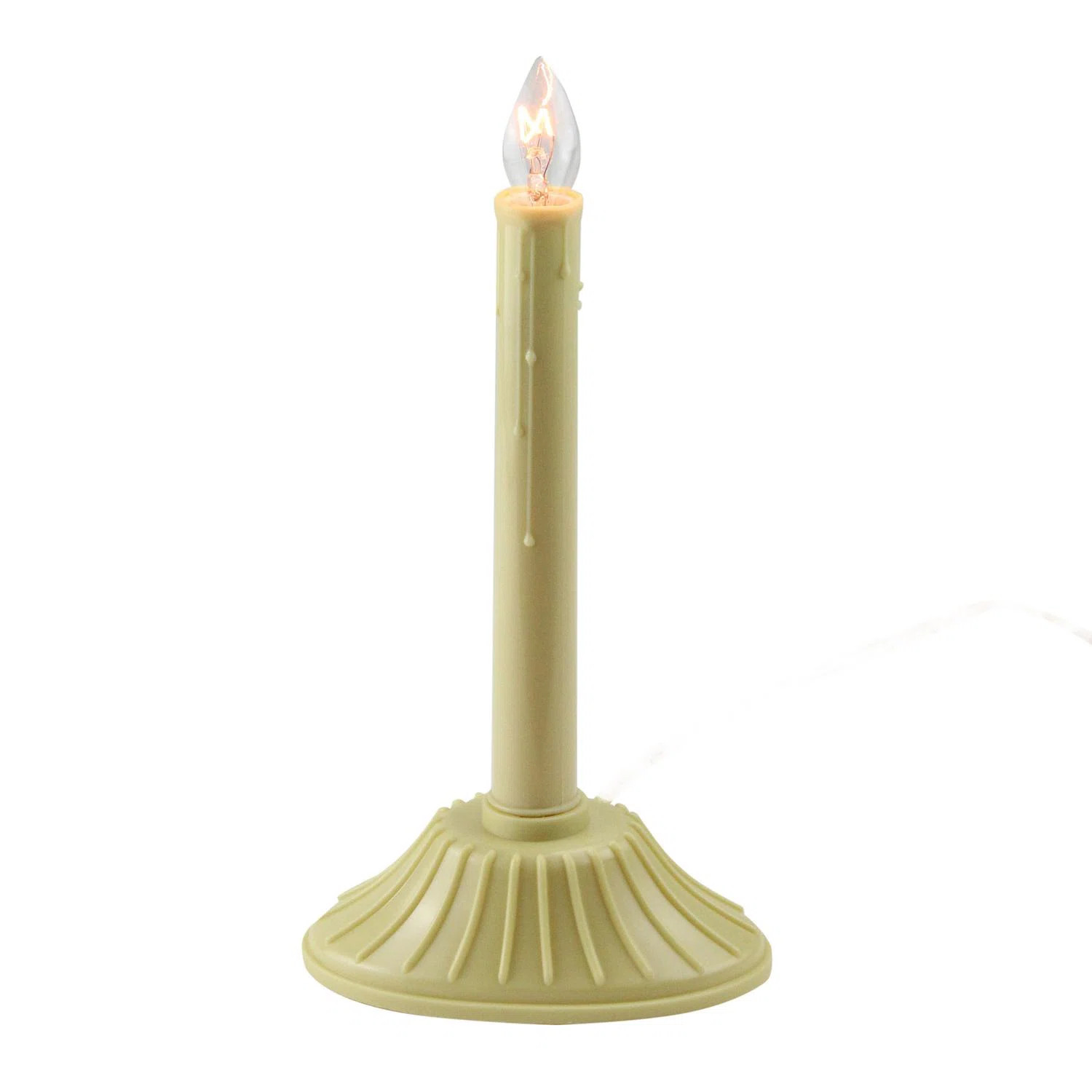 Ivory Single Light Christmas Candolier Candle Lamp - 9.5 Inch | Wayfair North America