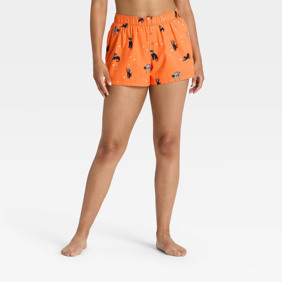 Women's Halloween Flannel Boxer Pajama Shorts - Hyde and EEK! Boutique™ | Target