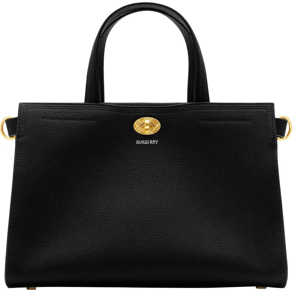 burberry Small Cotswolds Leather Tote in Black at Nordstrom | Nordstrom