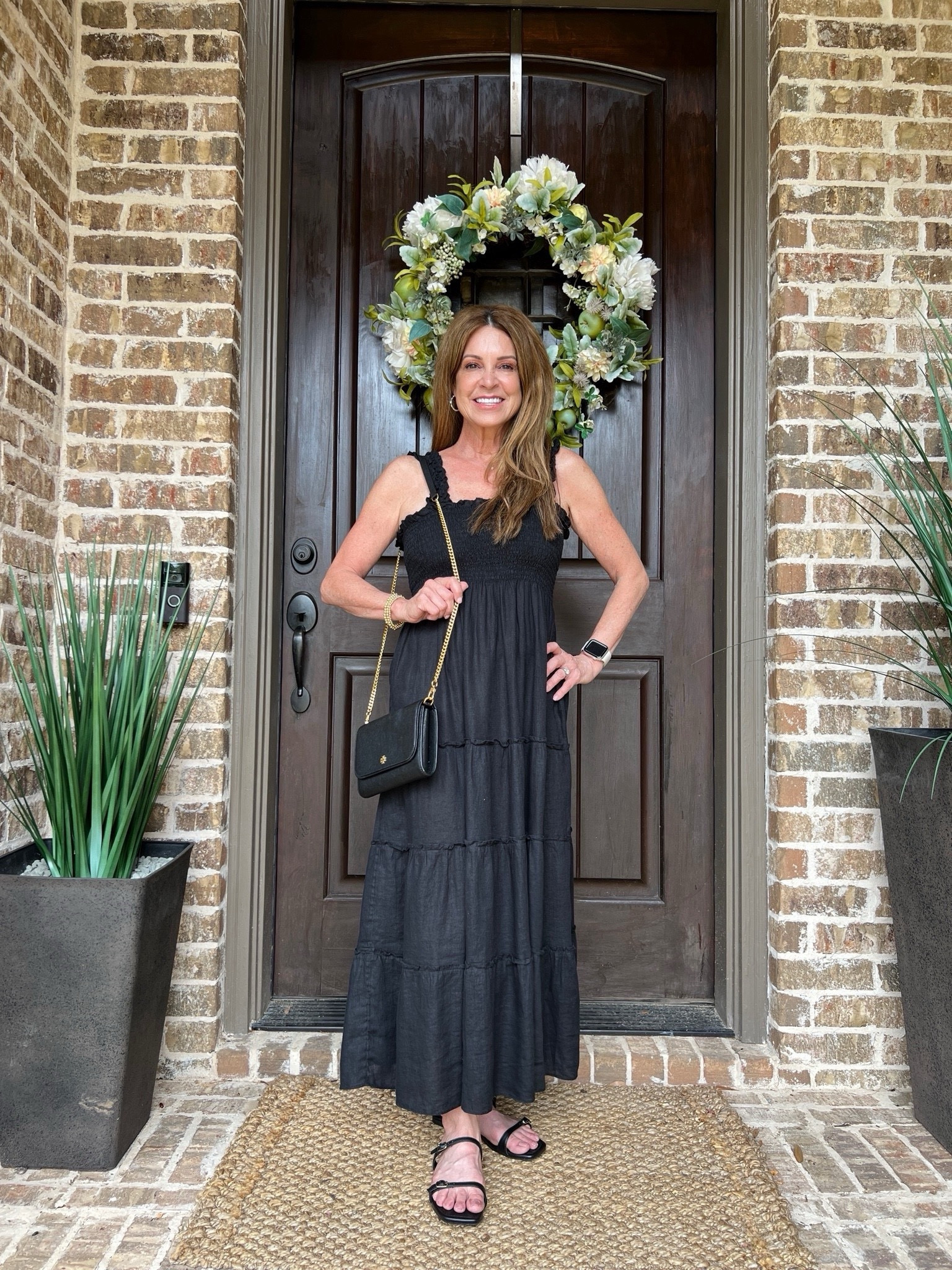 This black linen midi dress is a great dress for wearing both now and later! I love the longer length on my petite height. I’ve already paired it with a cardigan and a denim jacket. I’m wearing a size medium. Got it from Quince which is an affordable and sustainable clothing brand! #minimalistoutfit #midlifefashion #vacationwardrobe #womenover40

#LTKItBag #LTKSeasonal #LTKStyleTip