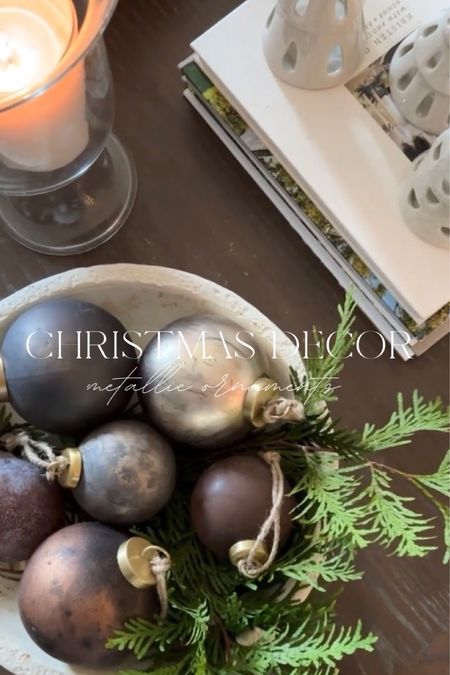 Metallic ornaments #christmasdecorations #christmas #crateandbarrel 

#LTKHoliday #LTKSeasonal #LTKhome