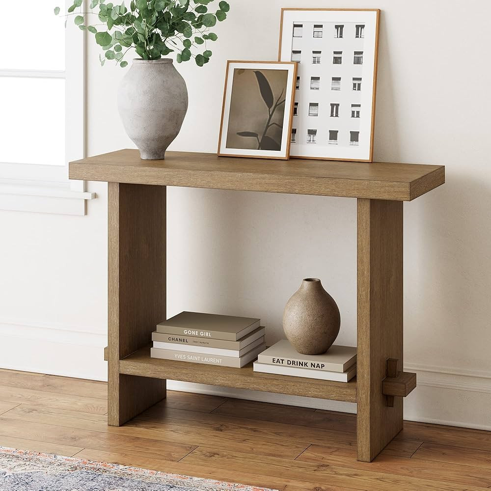 Nathan James Virgo Wood Accent Storage Console Sofa Table, for Entryway, Hallway or Living Room, ... | Amazon (US)