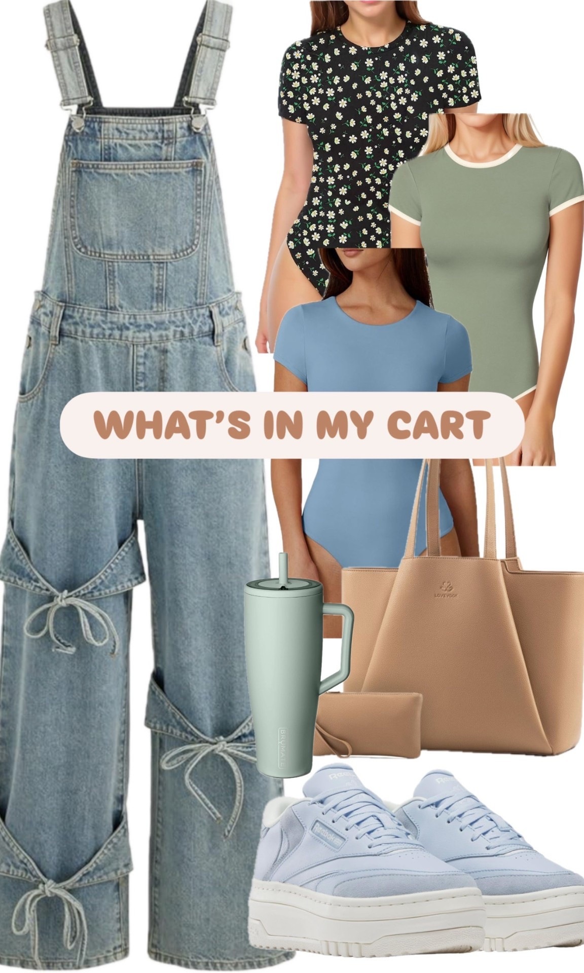 So close to purchasing this entire cart from Amazon! Are these overalls not the cutest you’ve ever seen?! & if you’re a petit queen like me, platform sneakers are your best friend! 💕

#LTKFindsUnder50 #LTKFindsUnder100 #LTKPetite