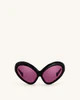 Quorra Cateye Sunglasses - Black | JW PEI US
