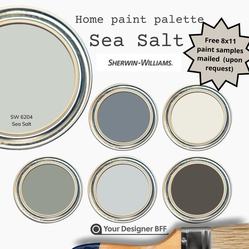 SW 6204 Sea Salt Color Scheme - Sherwin Williams*Free upon request*: I will mail you free 8x10 color samples for all colors of the palette within a week. Please message me on Etsy with your address.Confidently choose paint for your space. All colors in this palette work together, mix and match.

#LTKHome