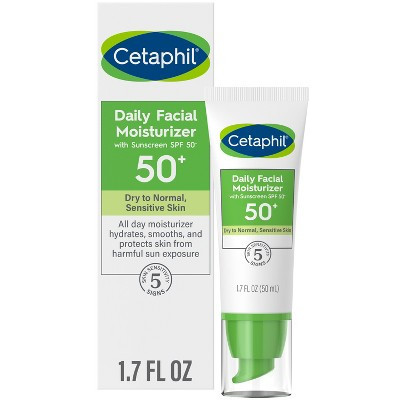 Cetaphil Daily Face Moisturizer with SPF 50 Broad Spectrum - 1.7 fl oz | Target