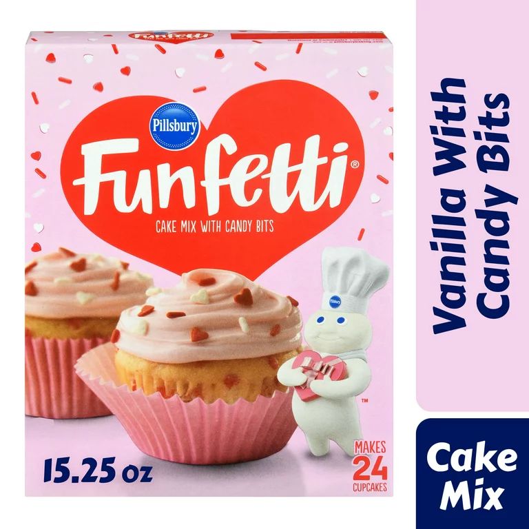 Pillsbury Funfetti Valentine Cake Mix15.25 Ounce | Walmart (US)