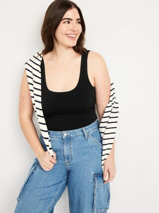 Double-Layer Scoop-Neck Bodysuit | Old Navy (US)