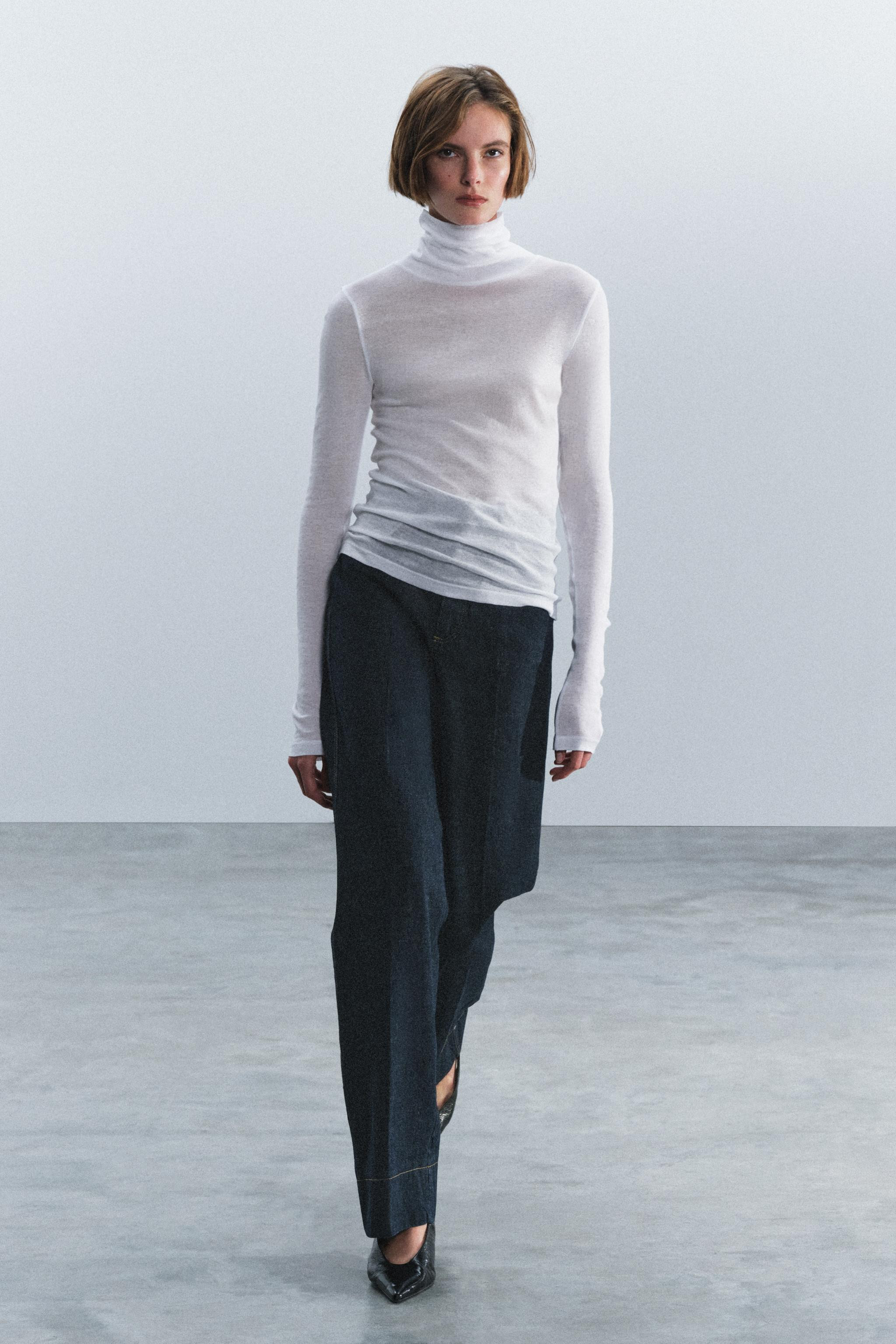 SUPIMA\u00ae HIGH NECK T-SHIRT | Zara UK