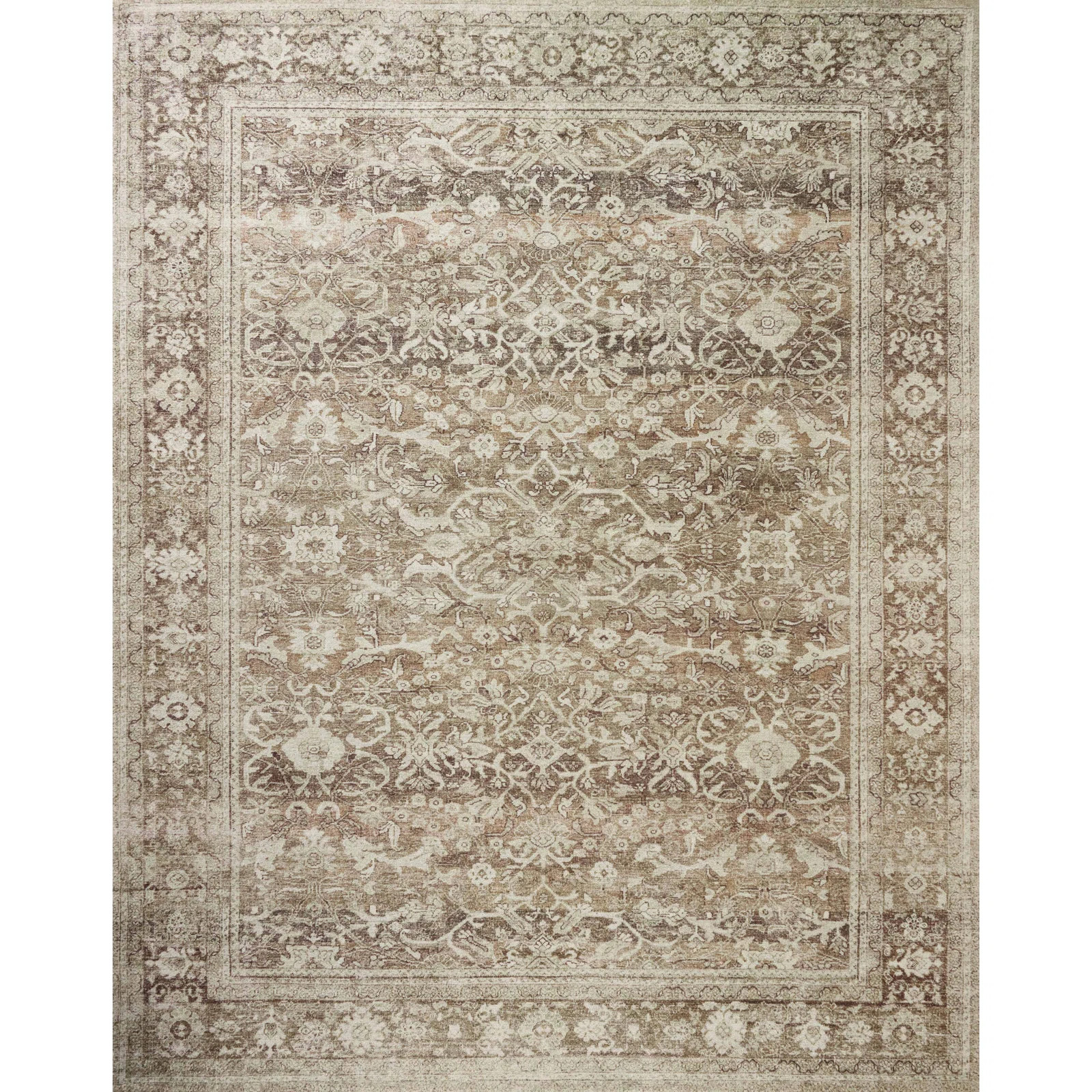 Magnolia Home by Joanna Gaines x Loloi Wimberly Bark / Ivory Area Rug | Wayfair North America