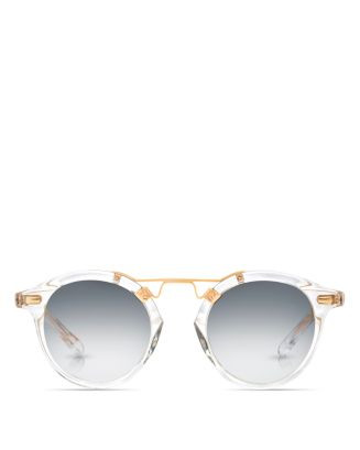 St. Louis 24K Round Sunglasses, 46mm | Bloomingdale's (US)