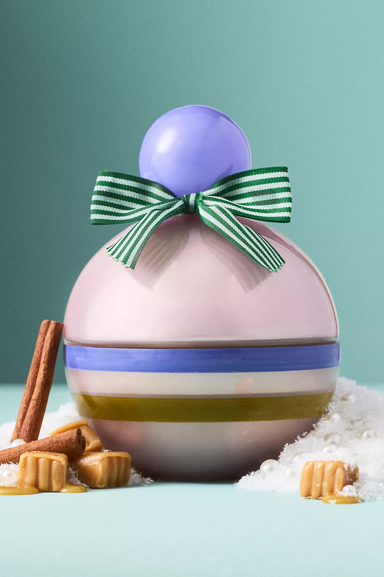 Modern Ornament Gourmand Caramel Spice Wonderland Glass Candle | Anthropologie (US)