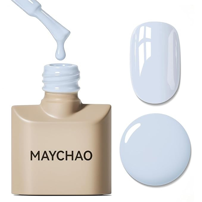 MAYCHAO 15ML Blue Gel Nail Polish 1Pc Baby Blue Gel Polish Soak Off UV LED Nail Polish Nail Art S... | Amazon (US)
