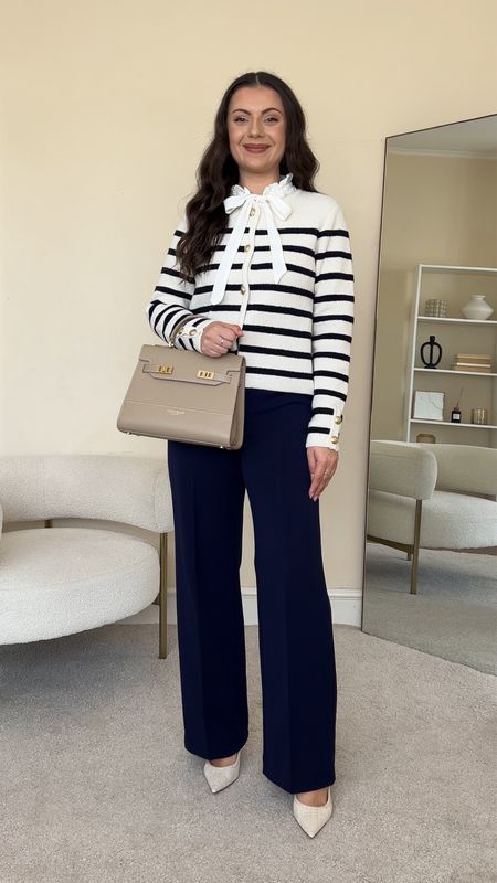 Classic & chic workwear outfit. Cardigan is from H&M, wearing size s. Trousers are from &OtherStories, wearing size UK10. Handbag is from Teddy Blake, I’ve linked similar here.

#LTKeurope #LTKworkwear #LTKspring