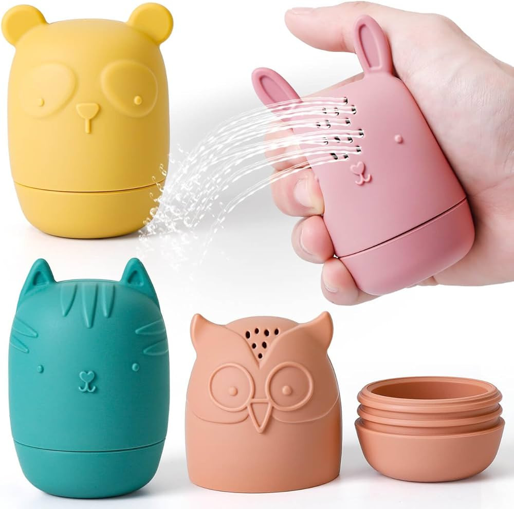 SEPHIX Detachable Float Mold Free Toys Gifts for 1 2 3 4 Year Old Boy Girl, 4 PCS Silicon Baby Ba... | Amazon (US)