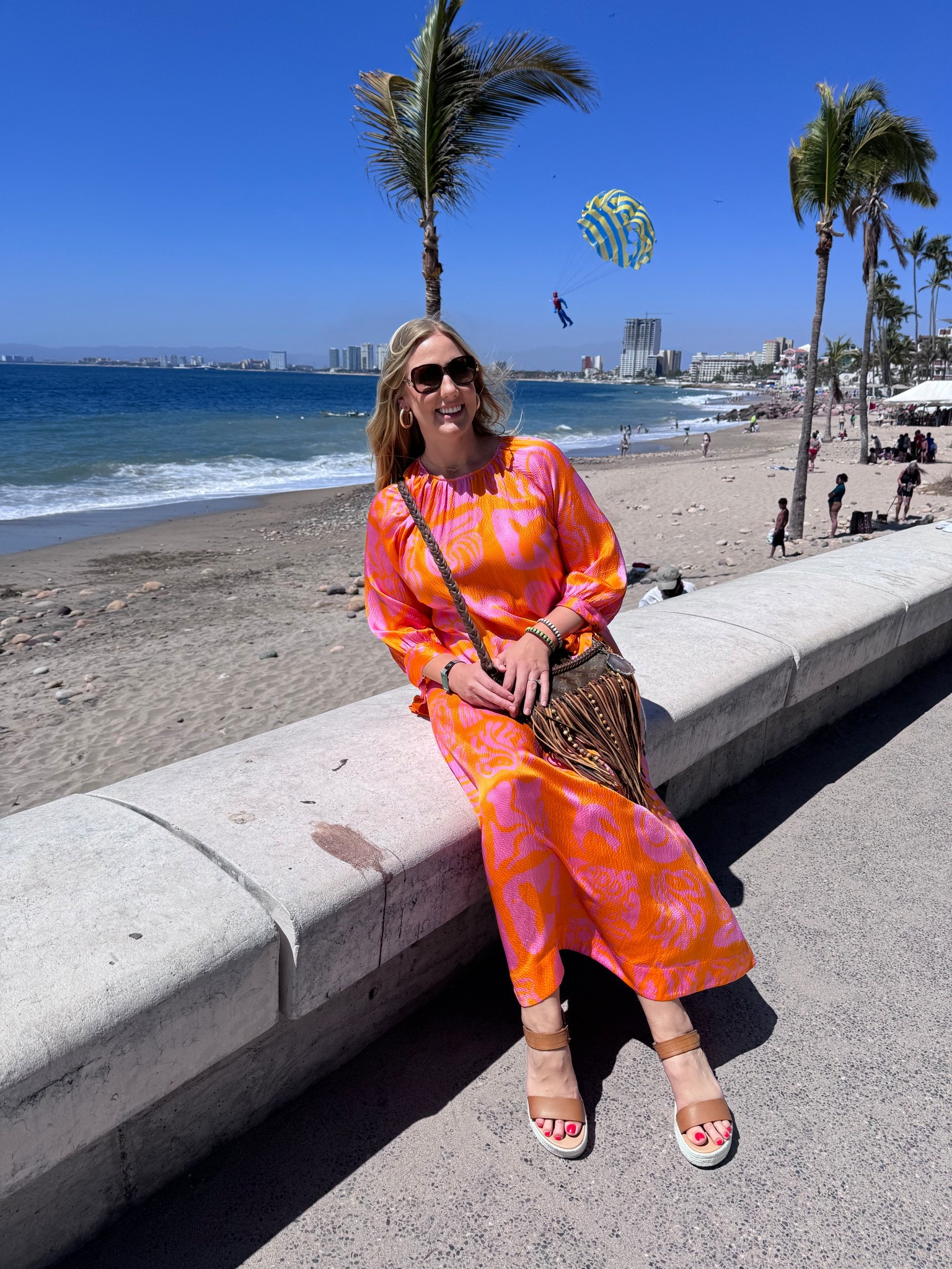 The prettiest and most comfortable dress for a tropical vacation! silk dress | colorful dress | Mexico vacation @renttherunway 

#LTKOver40 #LTKootd #LTKTravel
