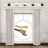 Rod Desyne 1" Side Curtain Rod, 12-20 inch (Set of 2), Light Gold | Amazon (US)
