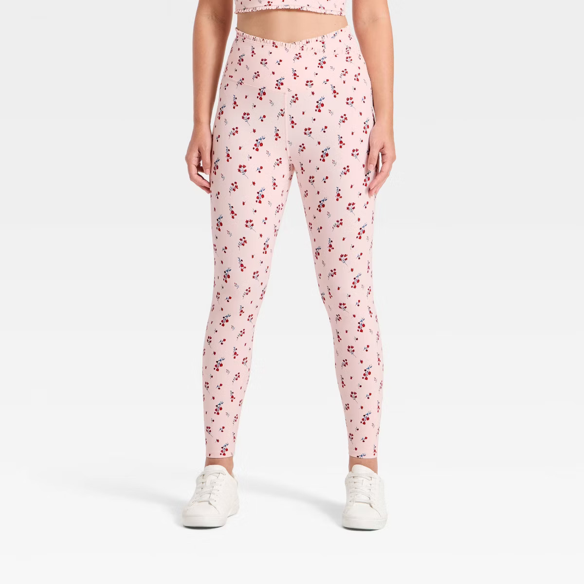 Women's Everyday Soft Ultra High-Rise Ruffle Crossover 7/8 Leggings - All In Motion™ | Target