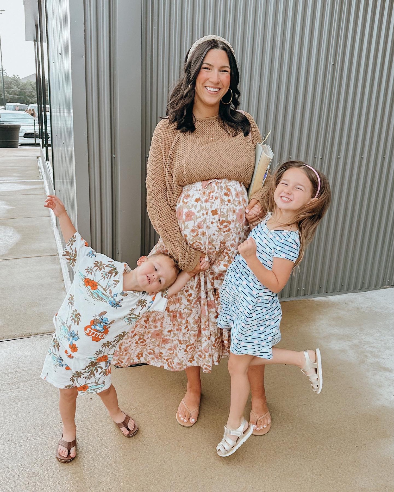 Church outfit / Mother’s Day outfit 

Open knit sweatshirt - dated similar because mine is super old and discontinued!!
Skirt - shared the exact one and similar 💛 get a non maternity skirt with a  drawstring for the bump! 
Flip flops - my favorite sandals! 
Favorite gold hoops
Headband - exact and similar shared 
Tank - non maternity Walmart find tops that I love for layering! 

Bump outfit
Bump ootd
Bump friendly

#LTKshoecrush #LTKunder100 #LTKbump