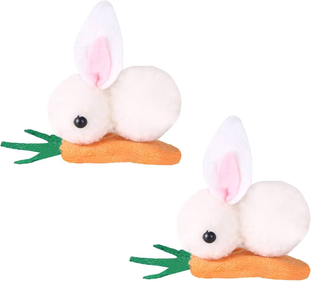 Soochat Bunny Hair clips Carrot Hairpin Easter Rabbit Hair Clips for Easter Halloween Party Fancy... | Amazon (US)