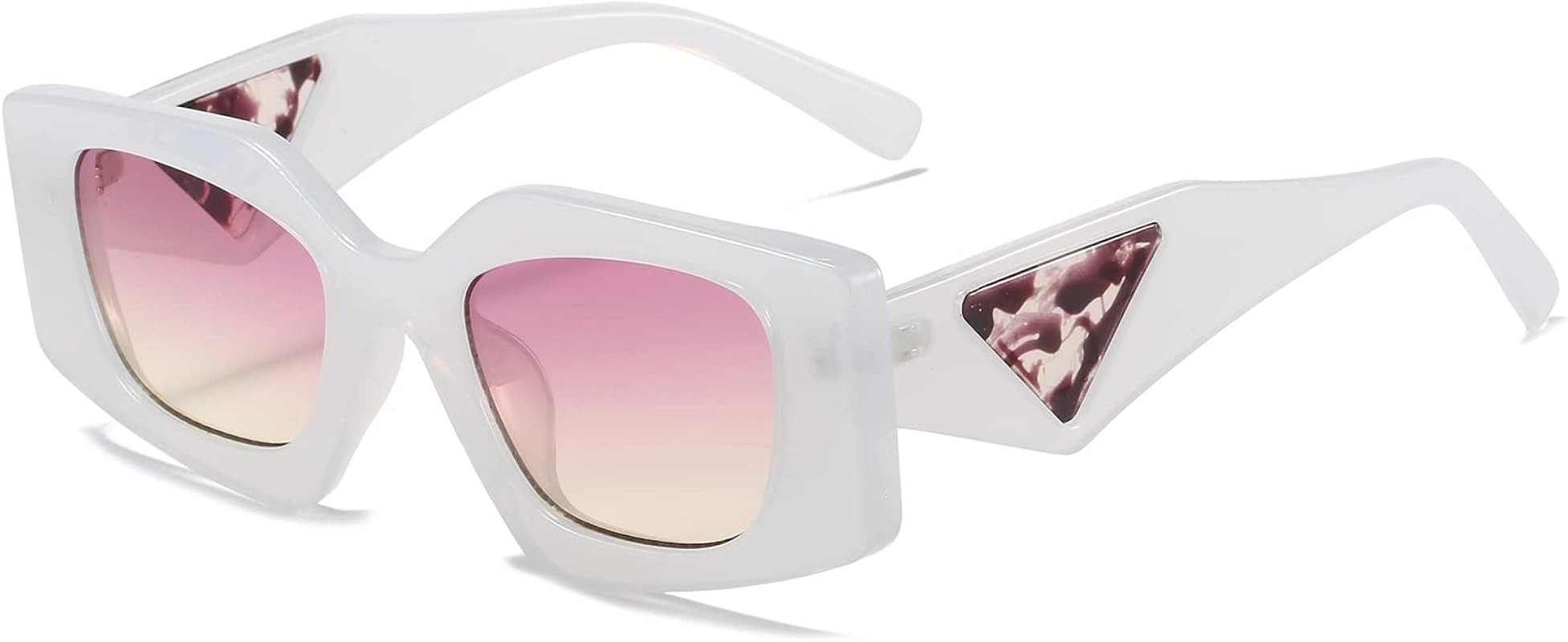 AIEYEZO Modern Rectangle Sunglasses Women Fashion Square Sun Glasses 80s 90s Retro Shades UV400 Prot | Amazon (US)