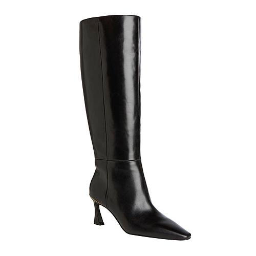 Vince Camuto® Sutton Wide Leather Boot - Black - Size 8 1/2 | HSN