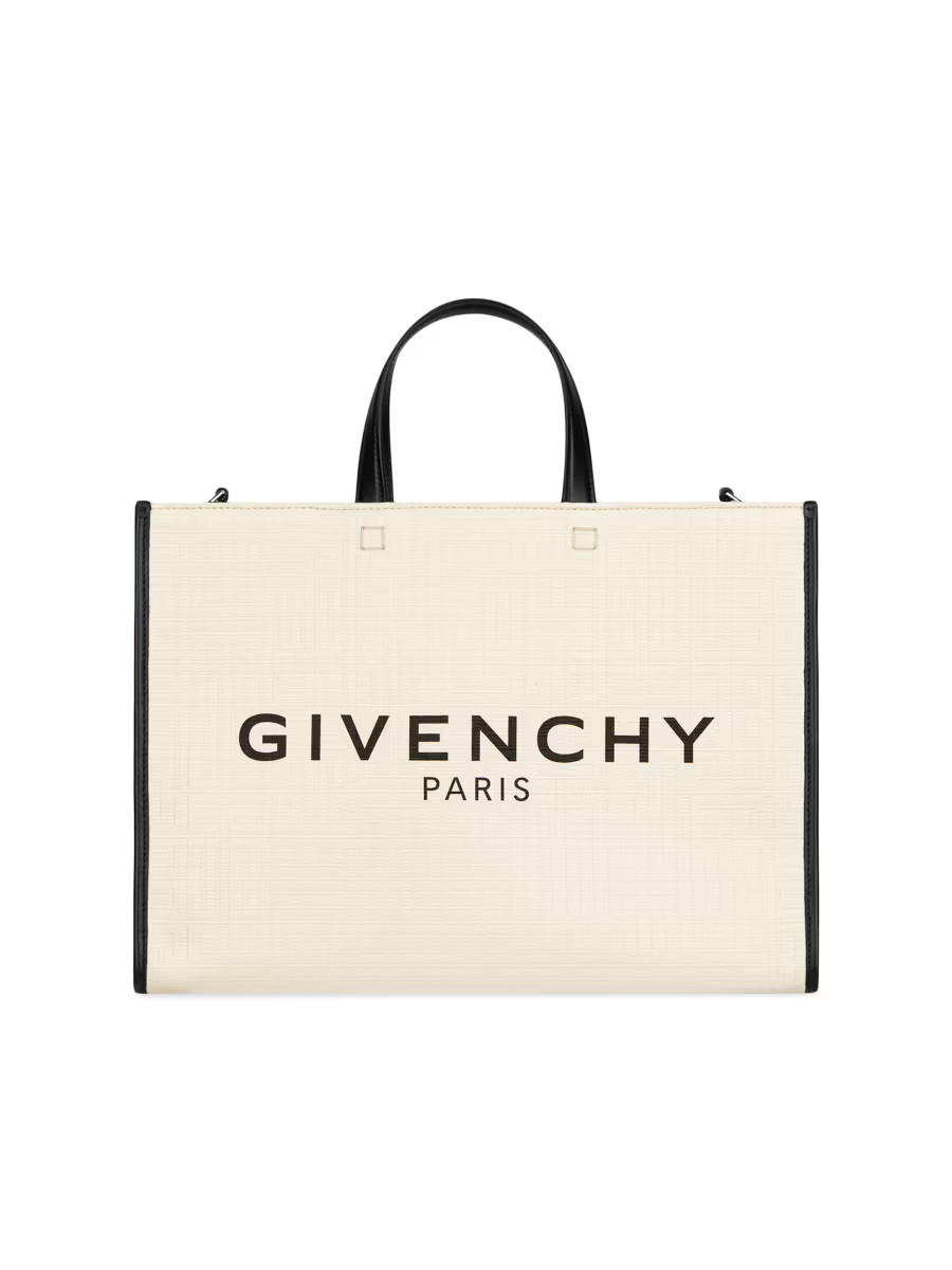 Medium G Tote Shopper Bag in 4G Coated Canvas | Saks Fifth Avenue